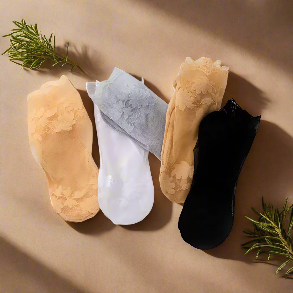 Transparent Lace Socks