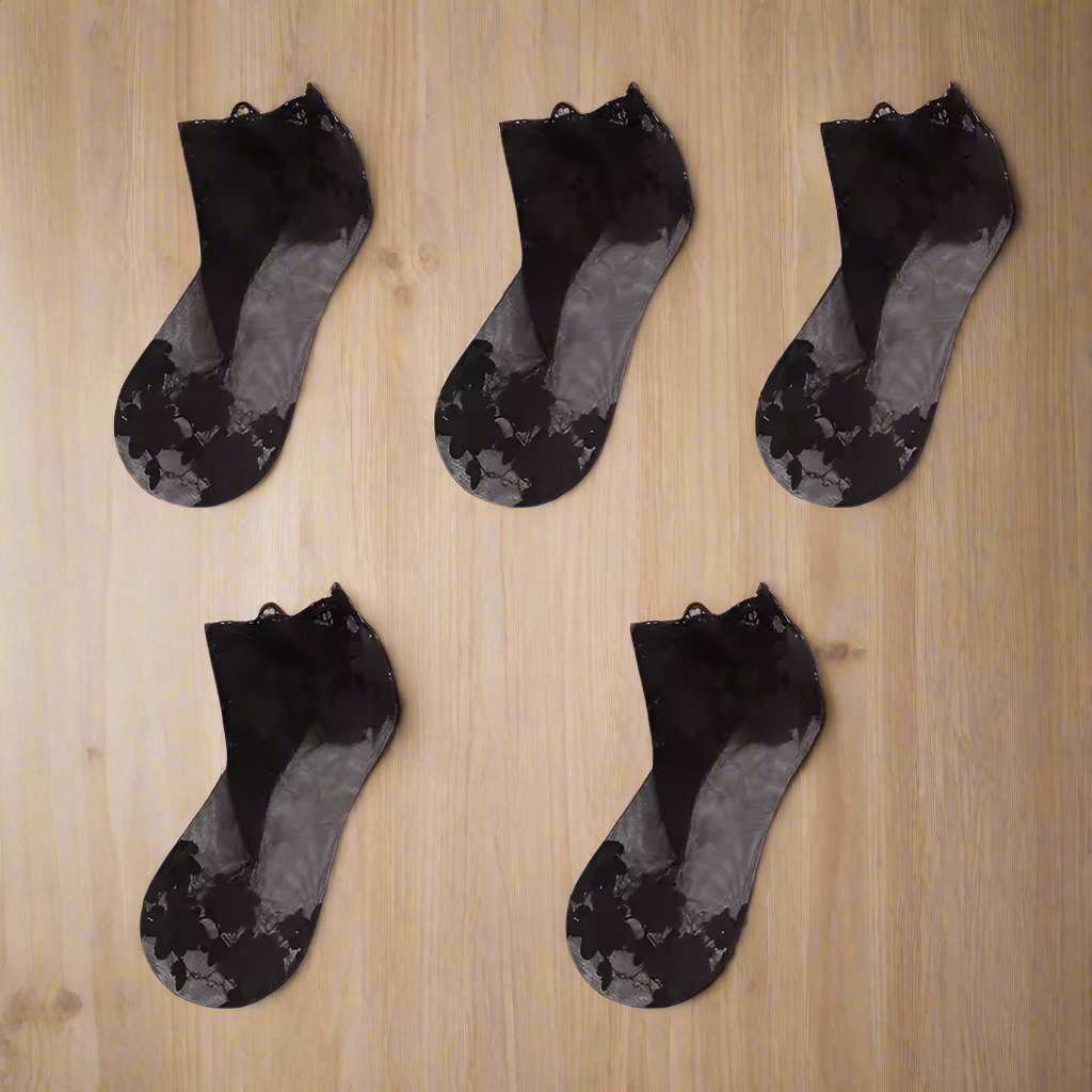 Transparent Lace Socks